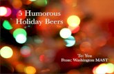 Humorous Holiday Beers