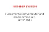 Cmp104 lec 2 number system