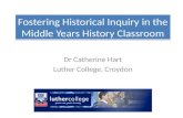 Fostering Historical Inquiry in the Middle Years Classroom