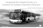 SHOROC Bus Rapid Transit proposal - NSW Transport Infrastructure Summit October 2011