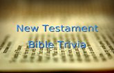 Bible trivia new test 2