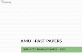 AMU - Chemistry  - 2003