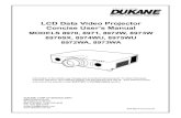 User manual for dukane 897x projectors