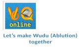Let’s make wudu (ablution) together