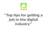 Top Tips - Getting A Job In Digital