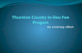 Thurston County In-Lieu Fee Mitigation Program