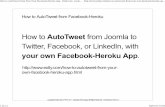 How to AutoTweet from your own Facebook-Heroku App