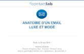 Anatomie d'un email - Mode et Luxe