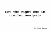 Let the right one in trailer analysis