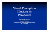 Visual perception-illusions-paradoxes