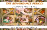 THE  RENAISSANCE  PERIOD: LITERATURE AND THE AGE