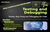 12. Testing and Debugging - Testing, Bug Fixing and Debugging the Code
