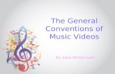 The General Conventions of Music Videos