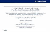 Slide pack, Ulster Bank Northern Ireland PMI, August 2014