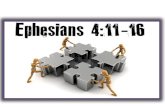 20 October 2013: "Building the Church" (Ephesians 4:11-16)