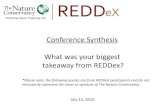REDDeX Synthesis Takeaways