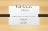 Boundaries Issues