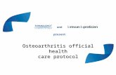 Osteoarthritis official healthcare protocol