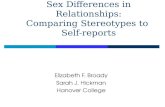 Sex Differences In Relationships