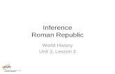 Inference and roman republic