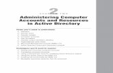 Administering computer accounts and resources in active directory