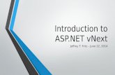 Introducing ASP.NET vNext - A tour of the new ASP.NET platform