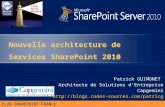 2010-03-15 Architecture de Services SharePoint 2010