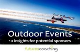 Sponsorship of Outdoor Events