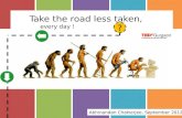 Abhinandan tedx gurgaon talk on 'how to take the road less taken; everyday!'