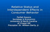 Relative Status and Interdependent Effects in Consumer Behavior