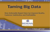 Taming Big Data in the Reverse Logistics Supply Chain