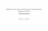 Aqaba Community and Economic Development Program ACED II Panorama