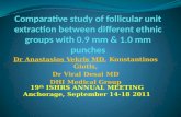 Comparative study of follicular unit extraction between different