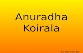 Anuradha koirala power point