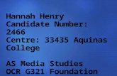 Media Evaluation- Hannah Henry