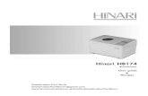 Hinari Homebaker Breadmaker Model HB174 Instruction Manual & Recipes HB 174