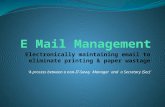 E mail correspondence