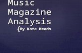 Analysis of music magazines