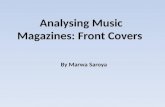 Analysis of music magazines front covers
