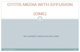 Otitis media with effusion ome