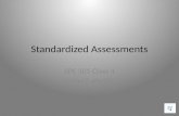 Standardized assessments