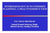 Hydrogeology in Watershed Planning - Samaj Pragati Sahyog