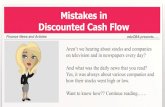 Mistakes in discounted cash flow