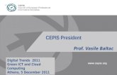 CEPIS Vasile Baltac Presentation at Digital Trends 2011 Athens