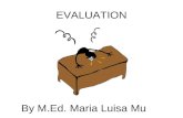 Different kinds of evaluation