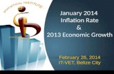 Belize Economy 2013 and Inflation 2014