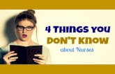 4 Things You Don't Know about Nurses