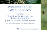 Web service technologies, at CGIAR ICT-KM workshop in Rome (2005)