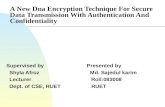 A new DNA encryption technique for secure data transmission with authentication and confidentiality