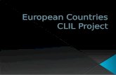 European countries CLIL project